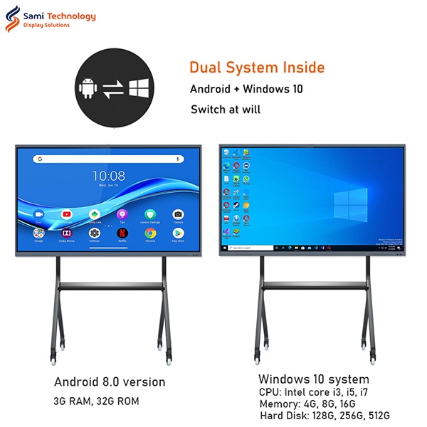 65 Inch Touch Screen Tv Smart White Board For Classroom