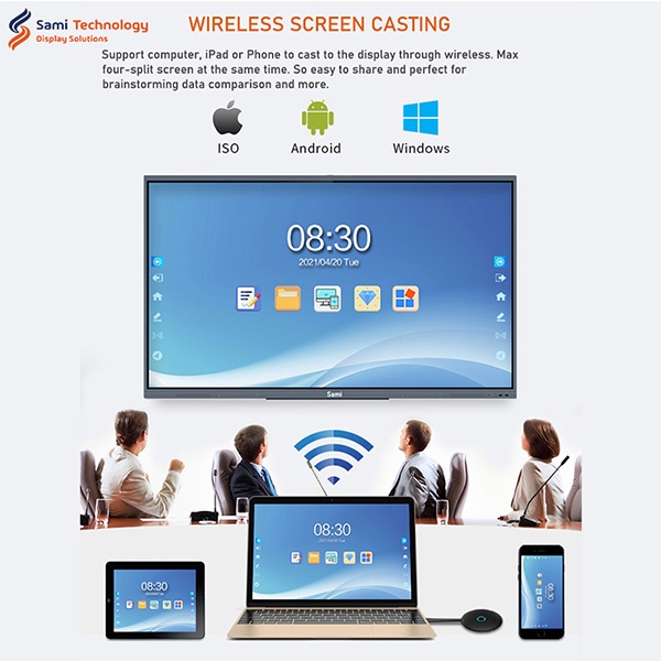 100 Inch Teaching All In One Digital Touch Screen Smart Board