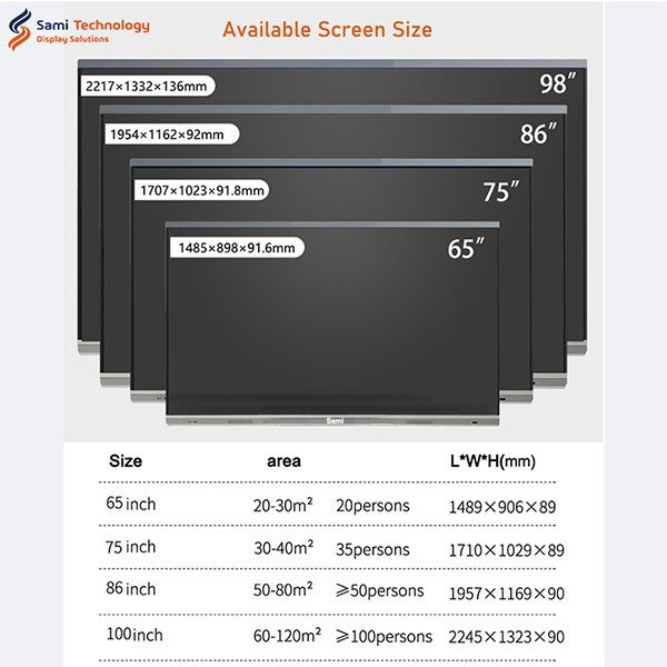 100 Inch Teaching All In One Digital Touch Screen Smart Board