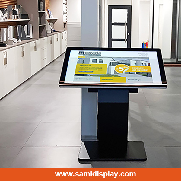 What is floor standing LCD digital touch screen kiosk?